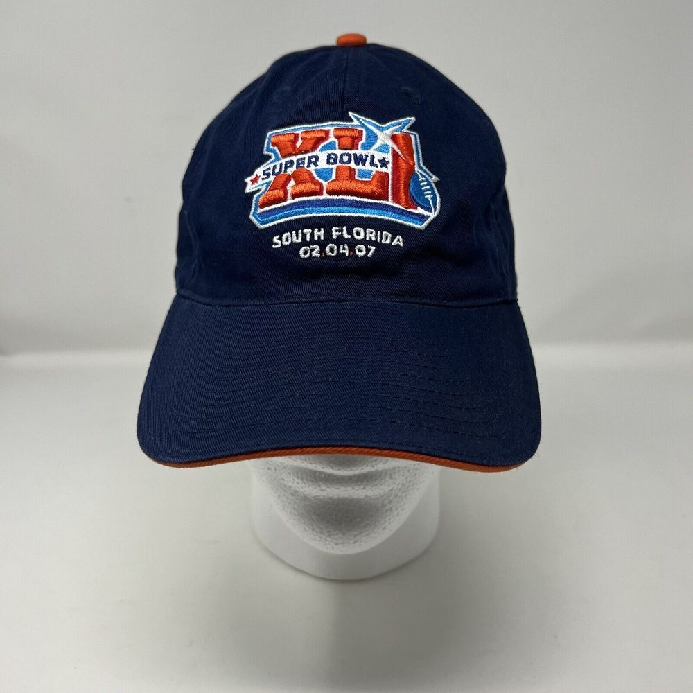 Super Bowl XLI Hat Cap Adult Blue Adjustable NFL Colts Vs Bears Football 2007